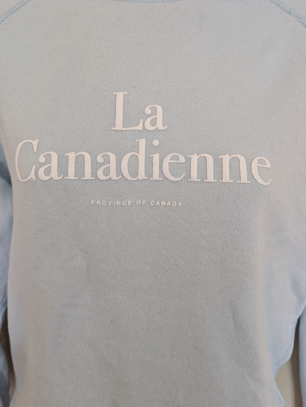 Province Of Canada La Canadienne Crew Neck Sweatshirt Small Blue - Picture 2 of 13